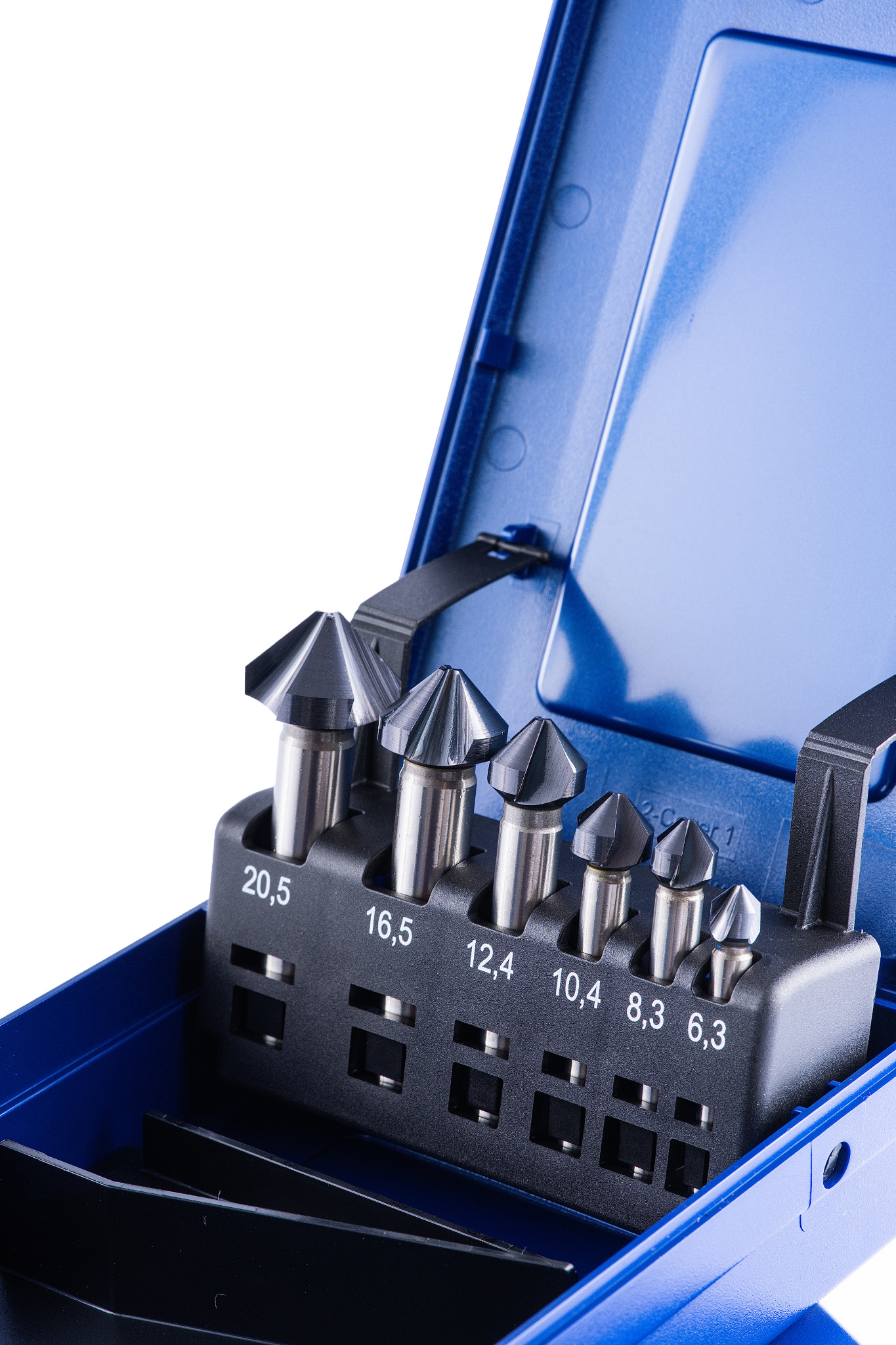 Black oxide six-piece countersink set